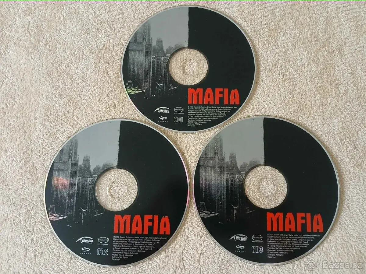 Pc hra Mafia 1 původní CD z českého BIG BOXU 2002