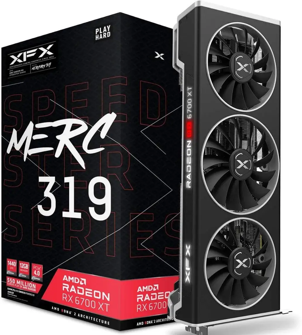 XFX AMD Radeon RX 6700 XT MERC 319 Black