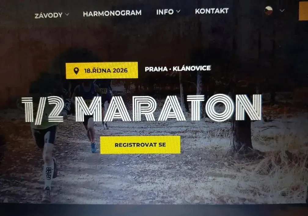 Přenechám registraci na Klánovický 1/2 maraton 18.10.2026 se