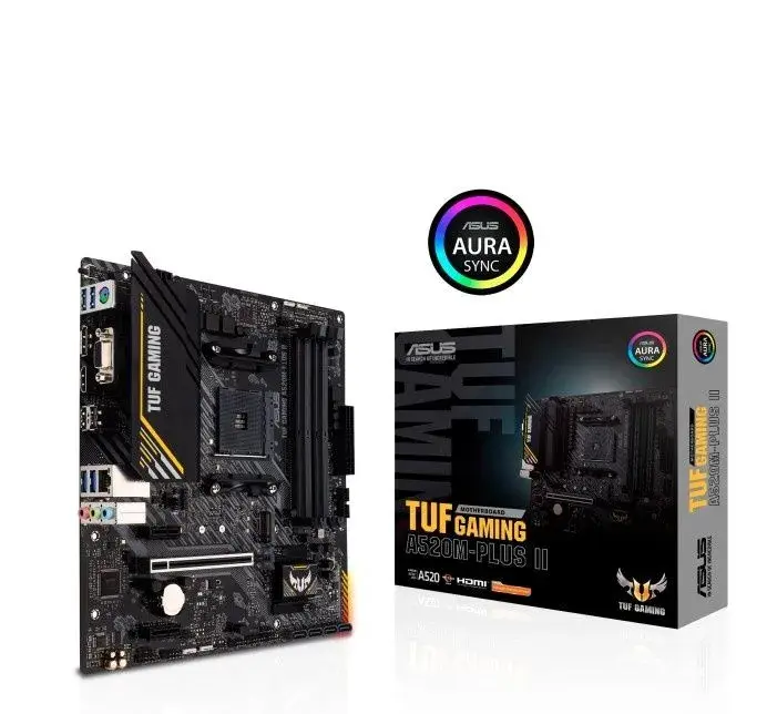 ASUS MB Sc AM4 TUF GAMING A520M-PLUS II, AMD A520, 4xDDR4
