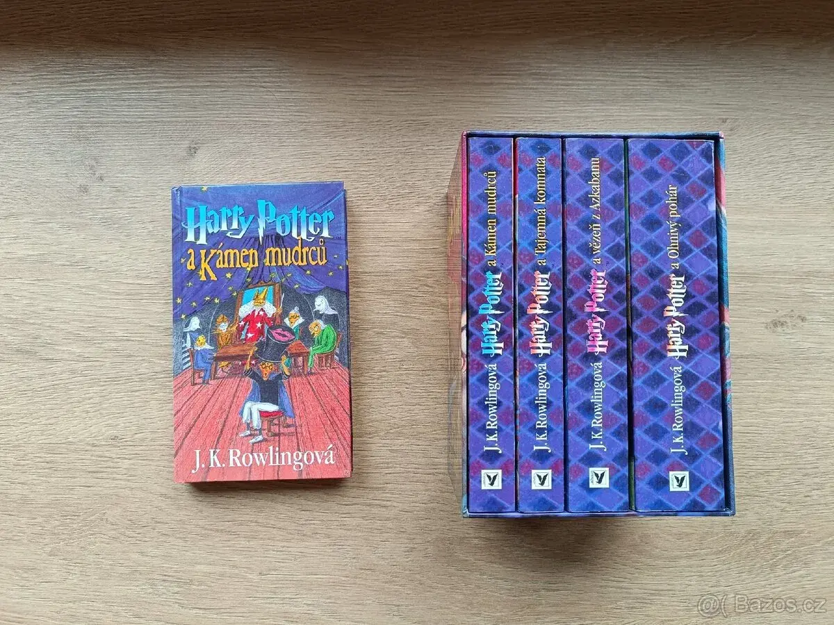 Knížka Harry Potter 1.vydání + čtyřdílná serie