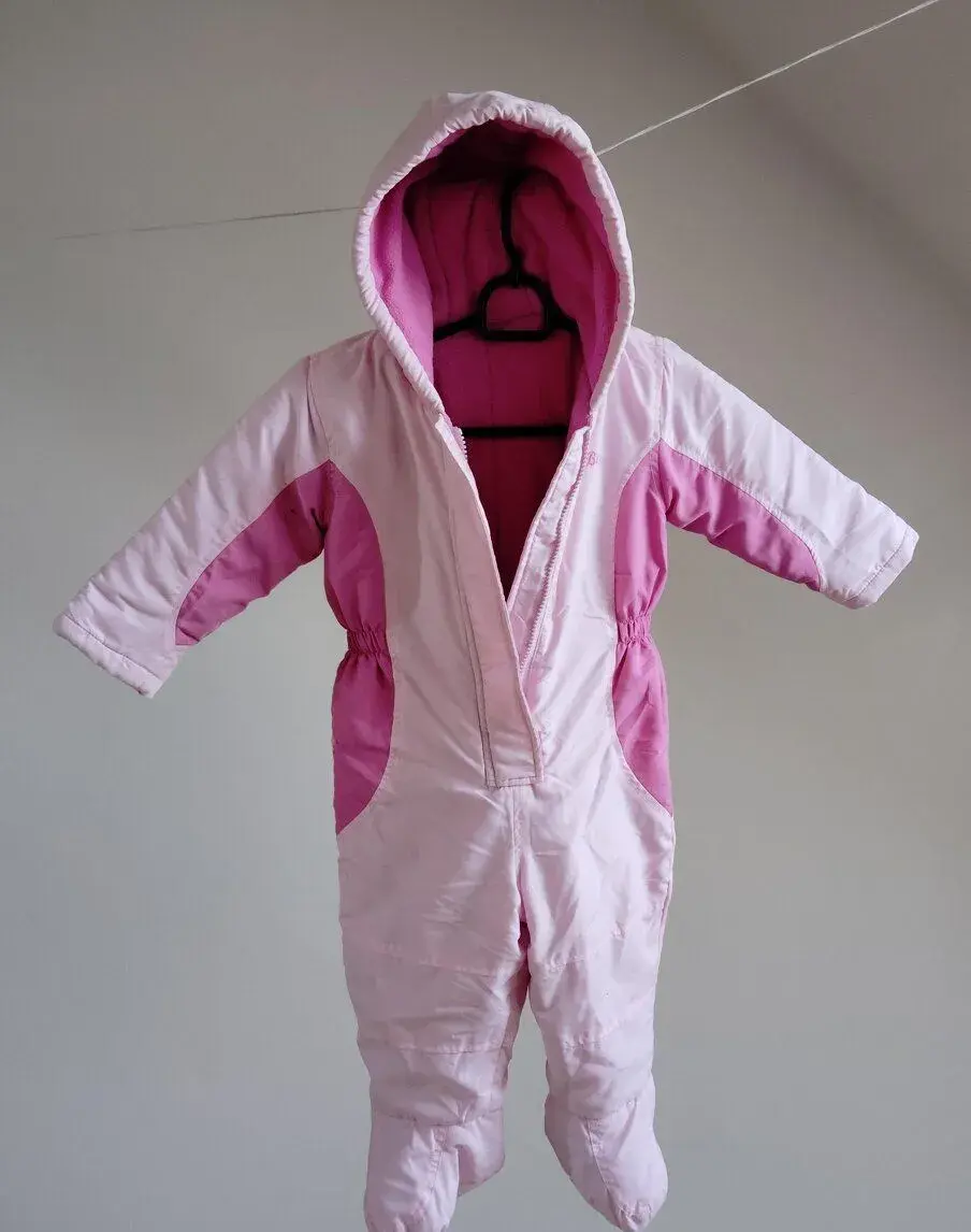 Zimní kombinéza vel. 12-18 měs, růžová