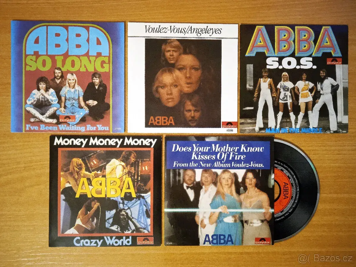 5x CD singl ABBA