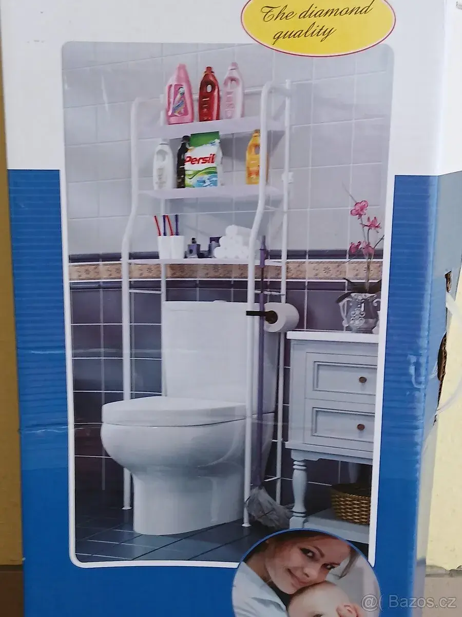 NOVÉ police regál WC koupelna