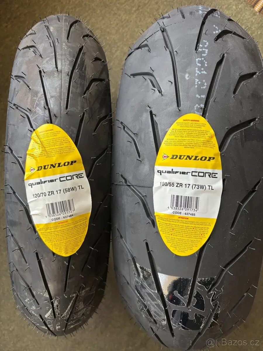 DUNLOP QUALIFIER CORE 120/70-17,180/55-17