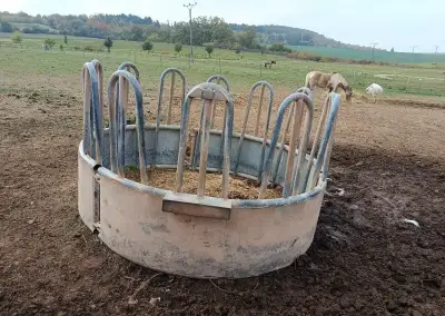 Kruhové příkrmiště pro skot