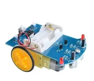 Stavebnice autíčko robot, sleduje černou čáru