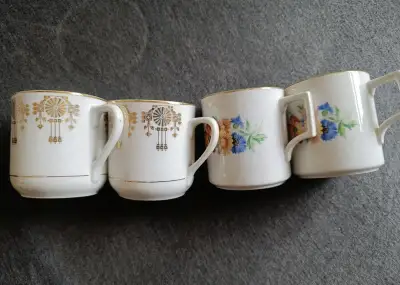 Retro hrnečky Bohemia Nová Role – 3 páry
