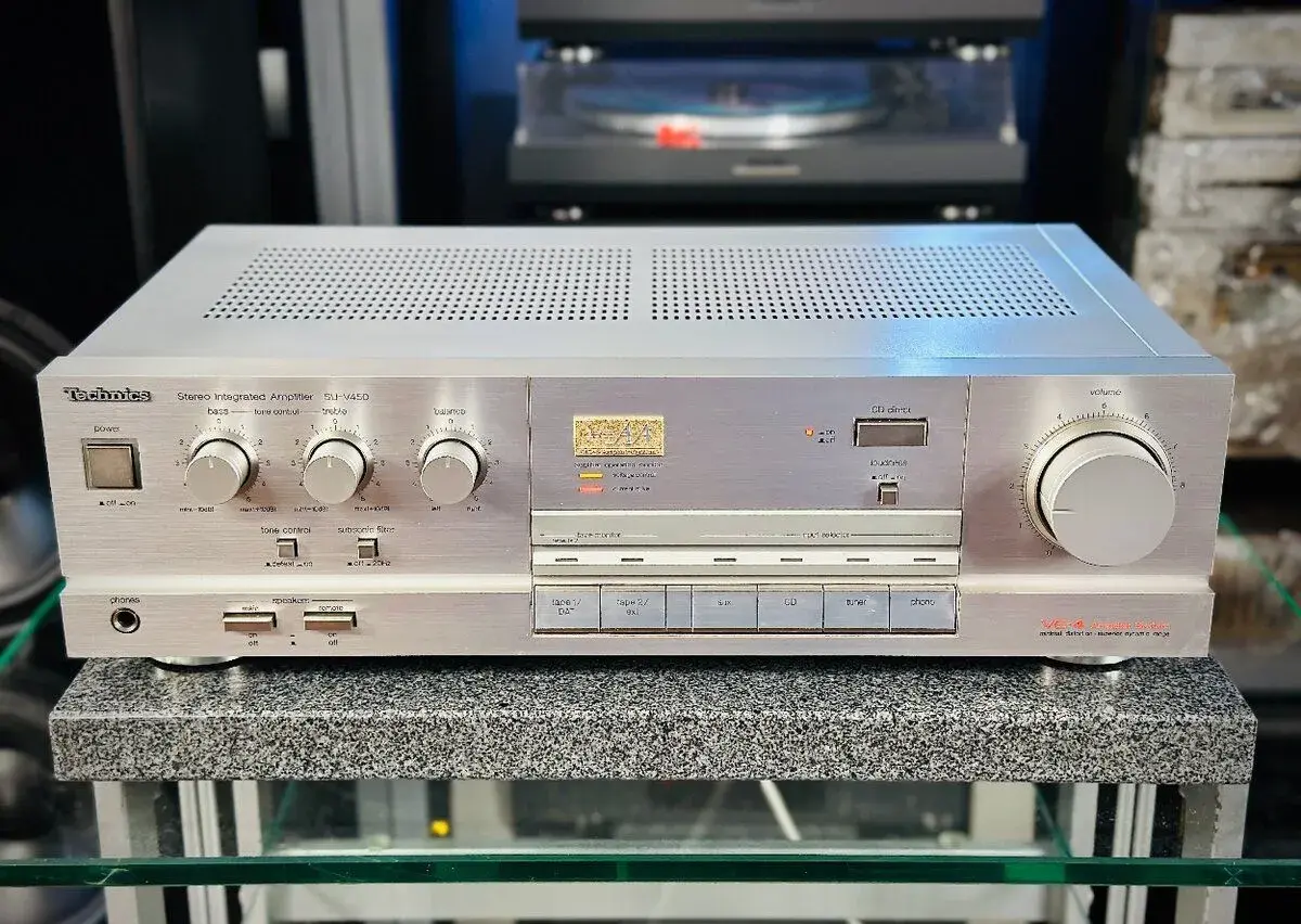 TECHNICS SU-V450 (r.1988) loudness, phono mm, parádní stav