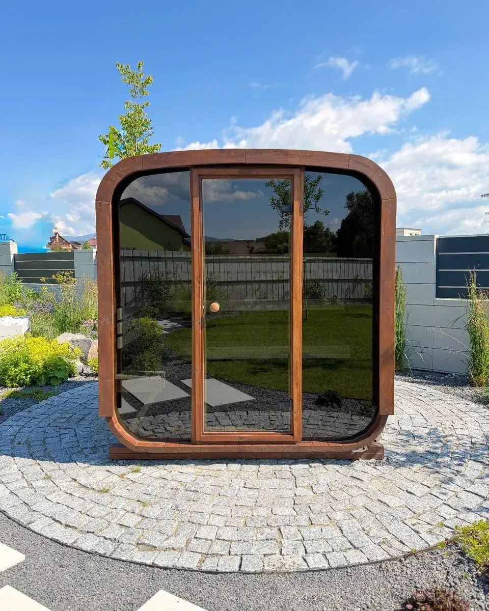 Čtvercová sauna Helsinky 205x205cm
