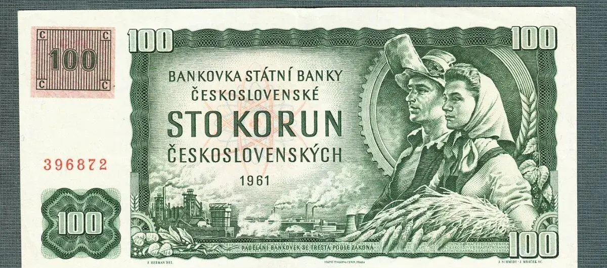 Staré bankovky 100 kčs 1961 KOLEK bezvadný stav