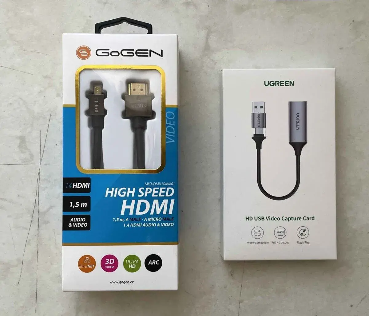 HDMI / HDMI micro + Redukce UGREEN USB, USB-C/HDMI