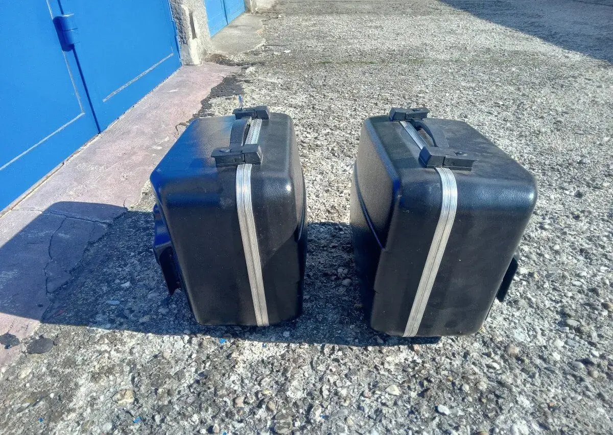 Kufry a držáky na BMW K100, K75, Hepco Becker