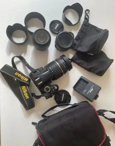 Nikon D3100 + 3 objektivy Nikkor / Tamron- kompletní sestava