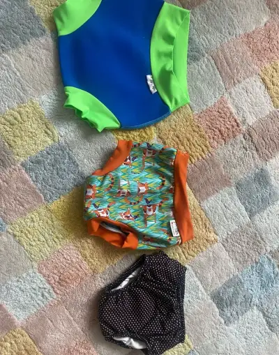 3 ks Plavky pro kojence od 3 kg do 14 Kg