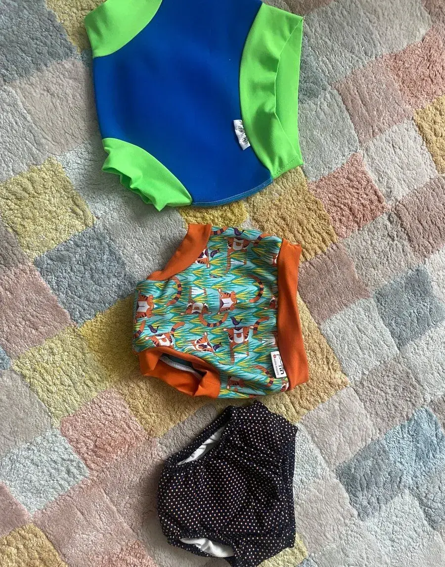 3 ks Plavky pro kojence od 3 kg do 14 Kg