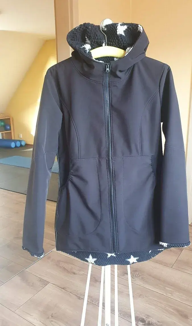 Dívčí softshellový kabátek zateplený 152/157/12let