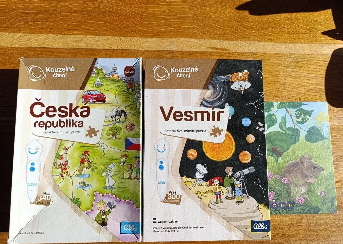 Puzzle kouzelné čtení Česká republika vesmír
