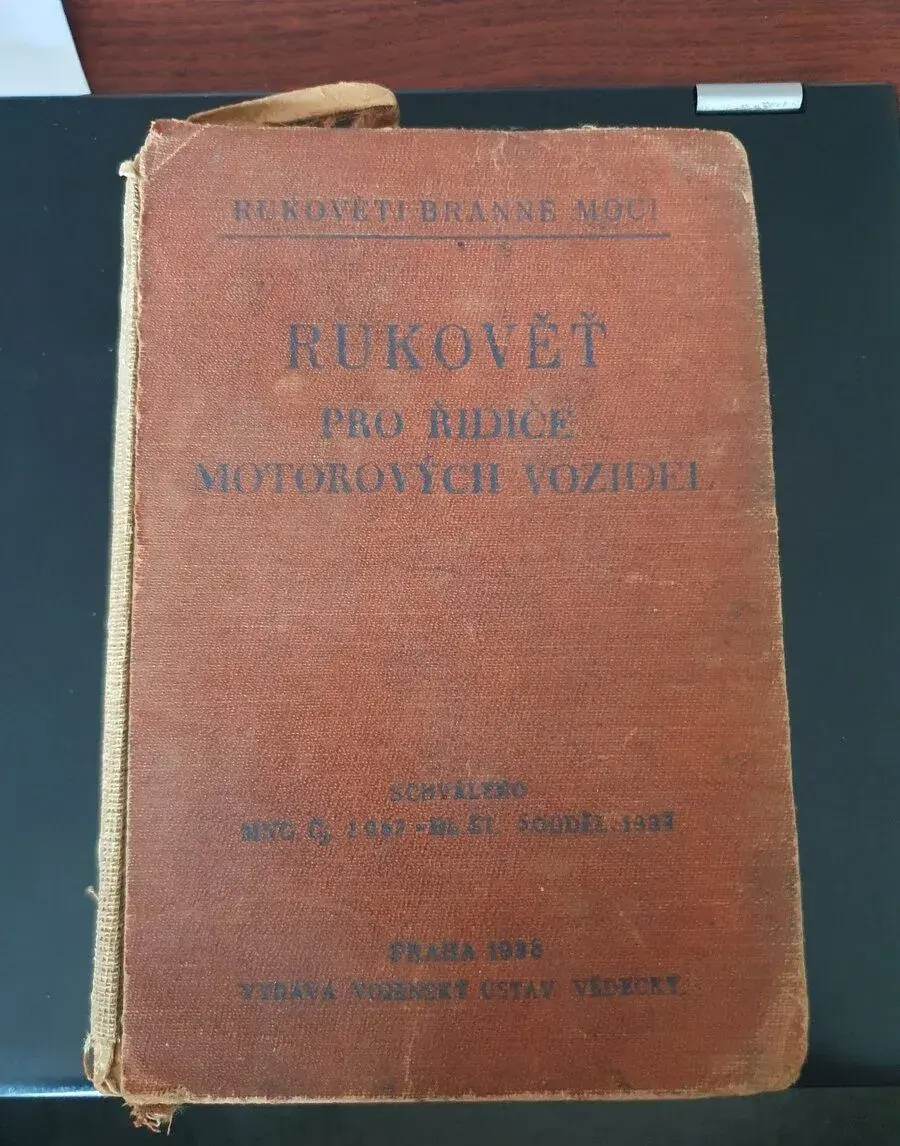 Rukověť pro řidiče motorových vozidel 1938