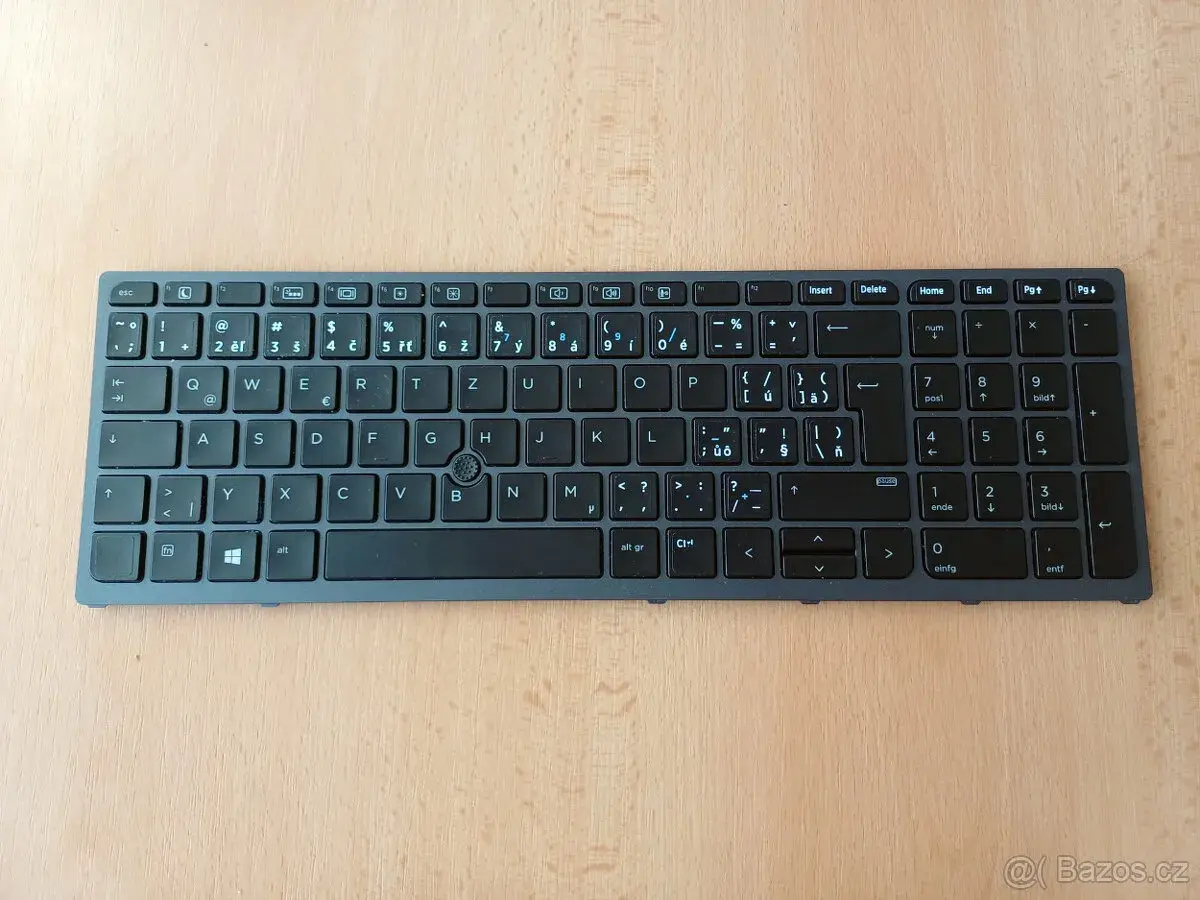 Podsvícená klávesnice HP ZBook 16/17 G3, G4 – CZ přelepky