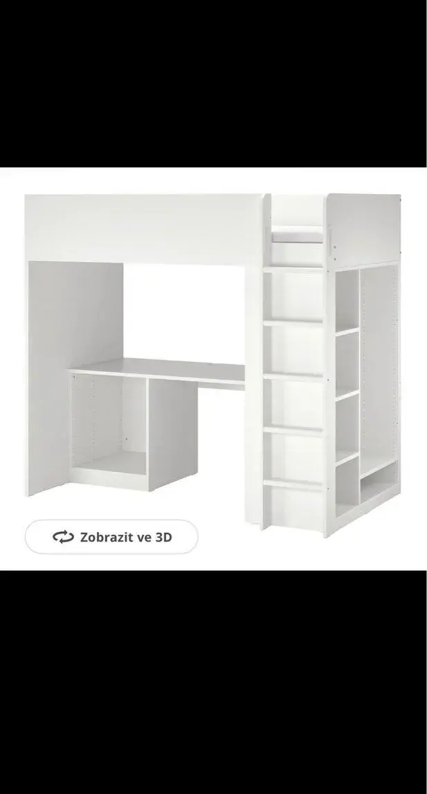 Dívčí patrová postel IKEA