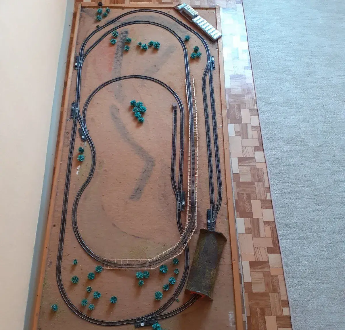 kolejiště tt, 200 x 90 cm
