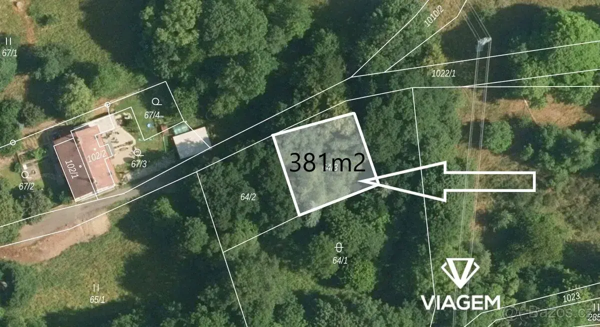 Nemovitost – pozemek 381 m²