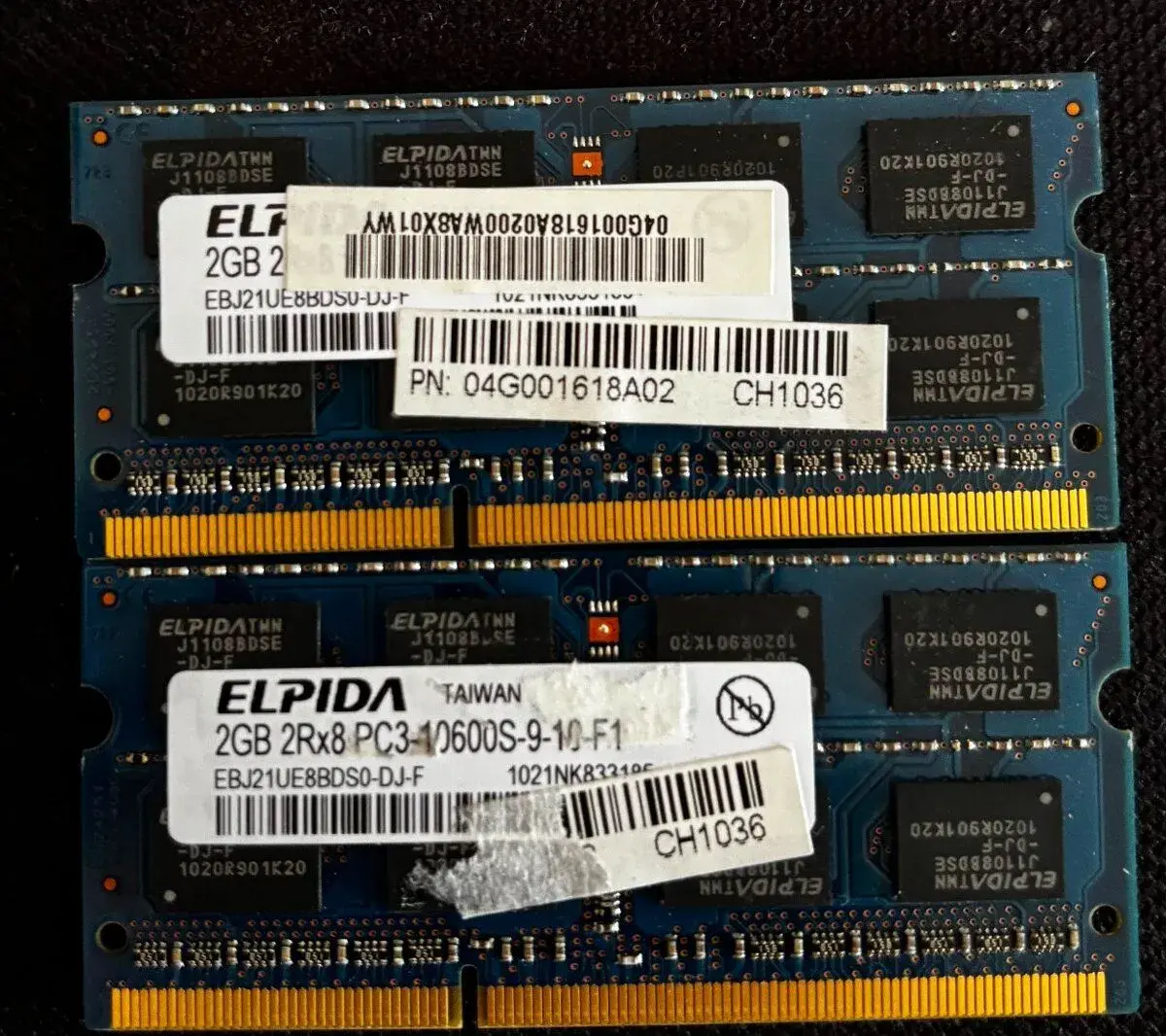 RAM do notebooku 4GB (2×2GB) Elpida DDR3 1333 MHz