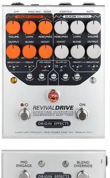 Preamp/drive Origin Effects Revivaldrive Custom + footswitch
