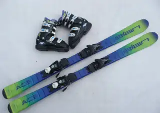 457. Lyže ELAN - 130 cm + boty NORDICA 37 eu - set