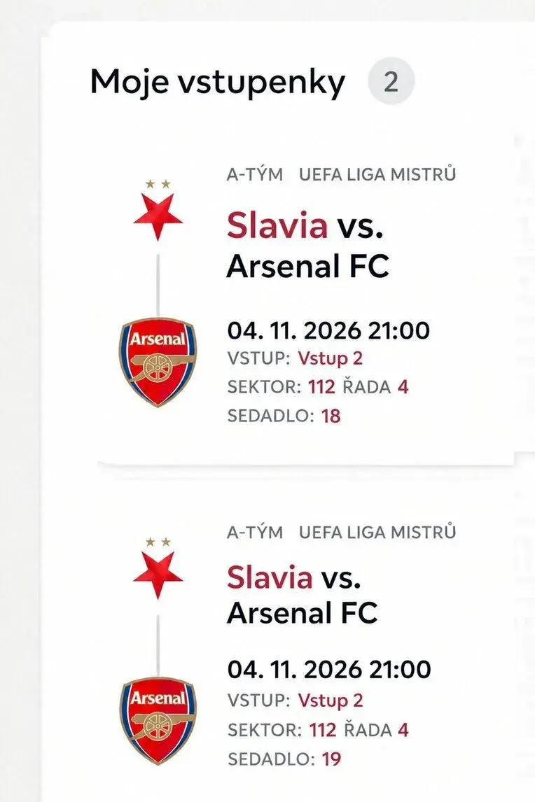 Slavie Praha - Arsenal FC