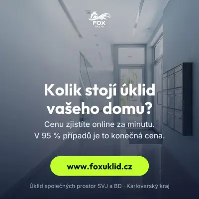 Úklid společných prostor SVJ a bytových domů, Karlovarsko
