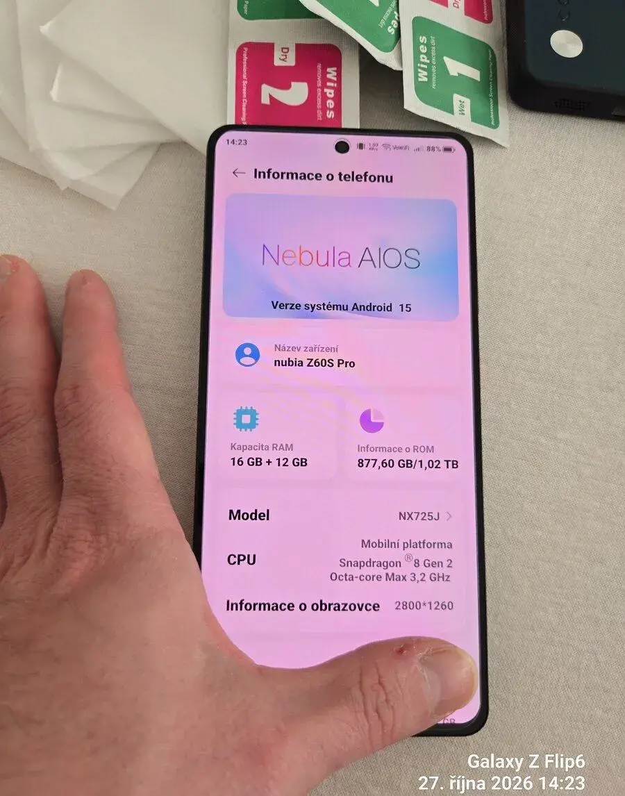Nubia z60s pro 16/1TB