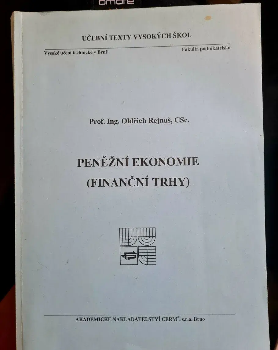 Skripta Peněžní ekonomie (Finanční trhy) - Mendelka