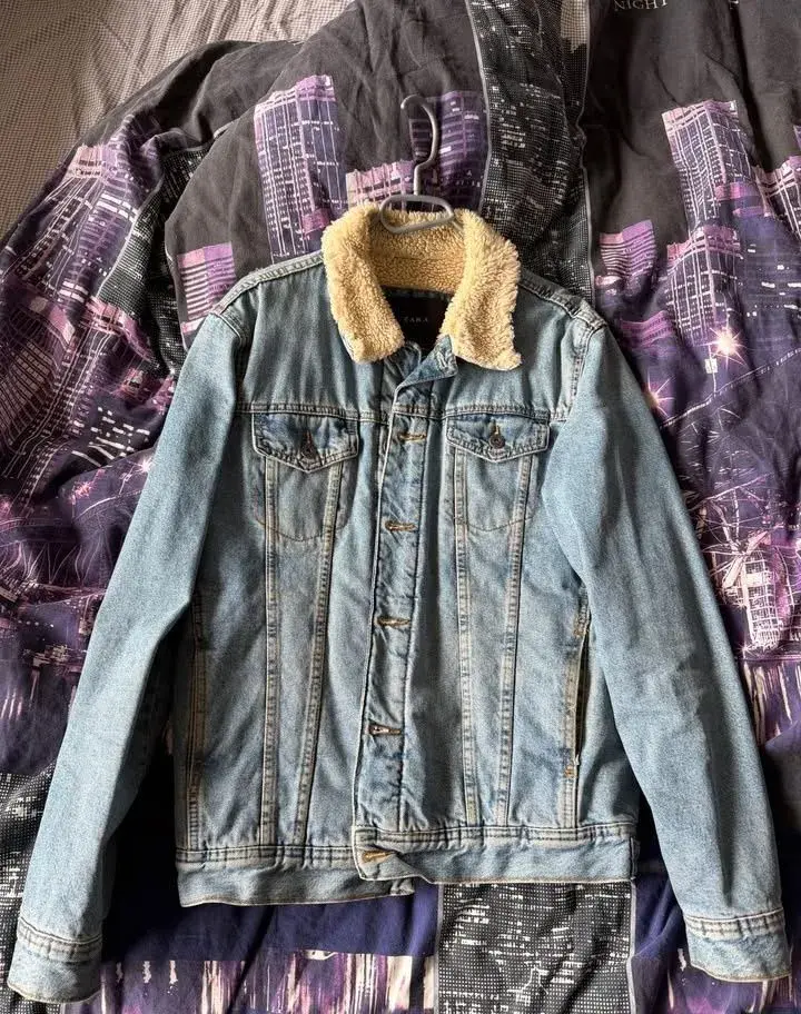 ZARA - Zateplená džínová bunda