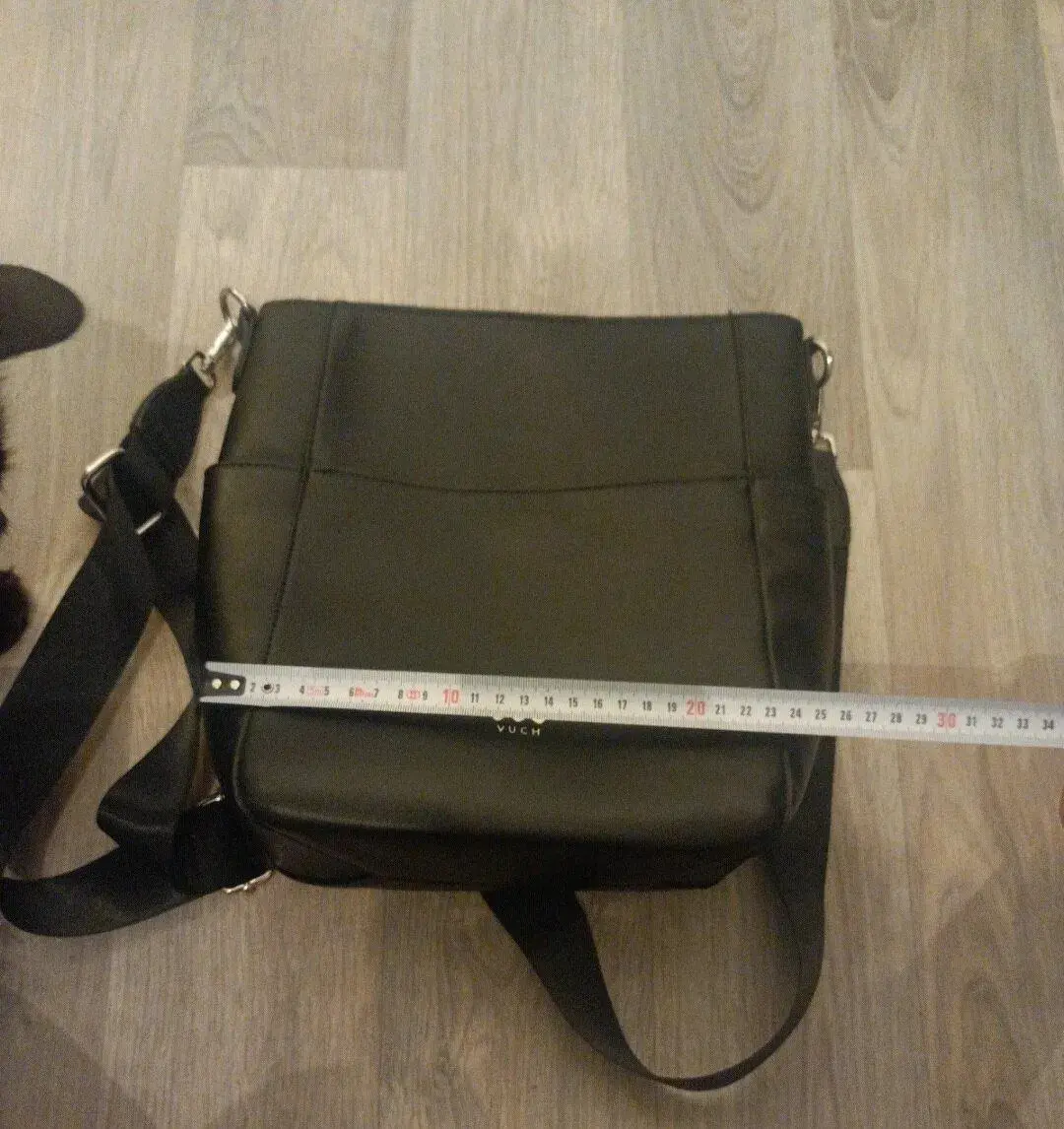 Vuch Eldrin Black velká crossbody kabelka