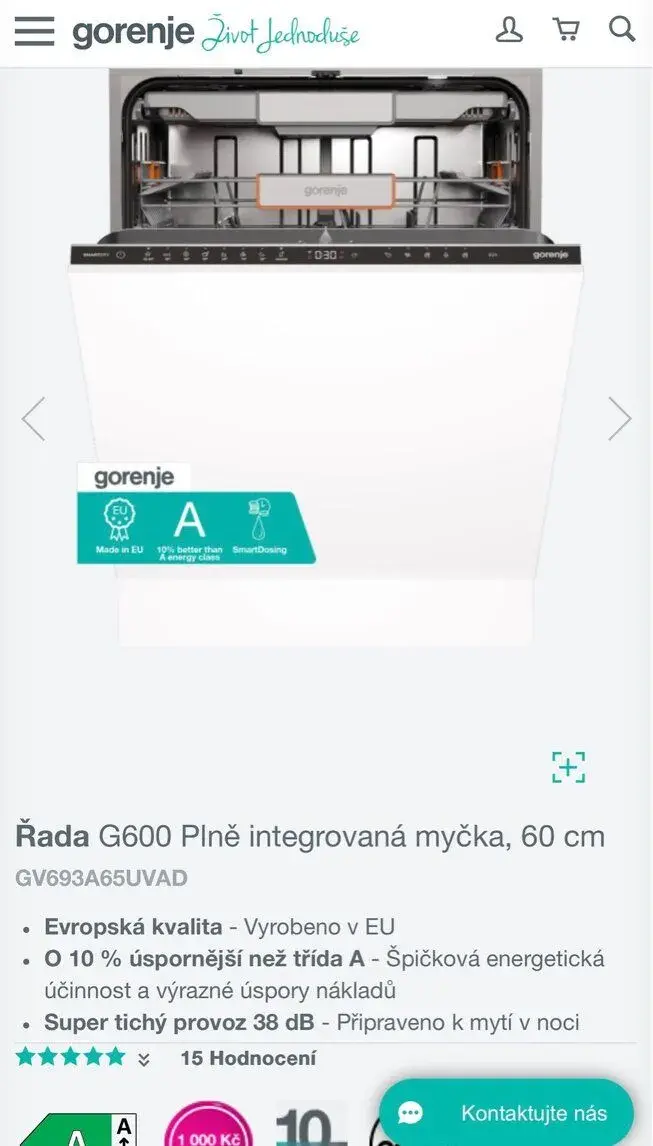 Nová vest. myčka GORENJE GV693A65UVAD-5 let záruka MOD