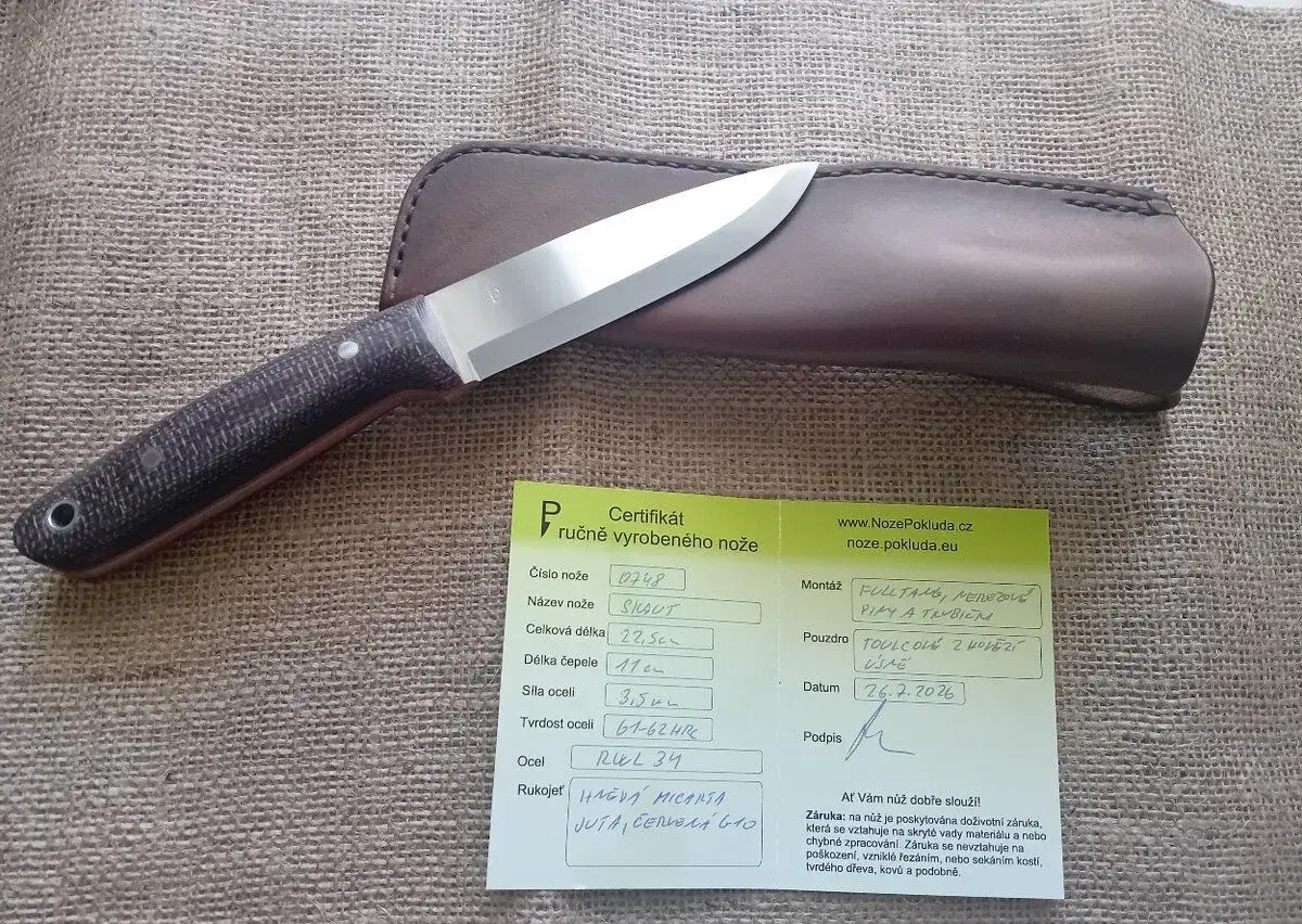 Pokluda Skaut - nůž na bushcraft/lov/kemping