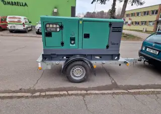 Atlas Copco QAS40 40kVA, dieselovy jednonápravový generát
