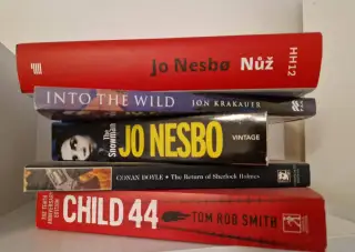 Nesbo, King, Crichton, Dick, Asimov.
