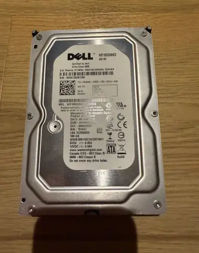 DELL WD RE 160GB HDD / 7200ot. / SATA 3Gbps / 3,5"
