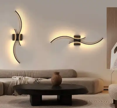 LED nástěnné stmívatelné svítidlo s ovladačem 3000K-6500K