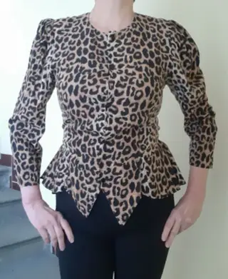 Dámská princess halenka leopard - vel. M