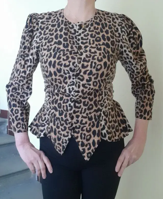 Dámská princess halenka leopard - vel. M