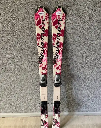 Dívčí lyže Salomon 120 cm, lyžáky Nordica 24 (EU 38)