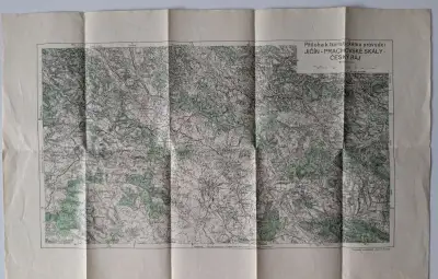 MAPA PRACHOVSKÉ SKÁLY, VZÚ 1948 / 1:75000