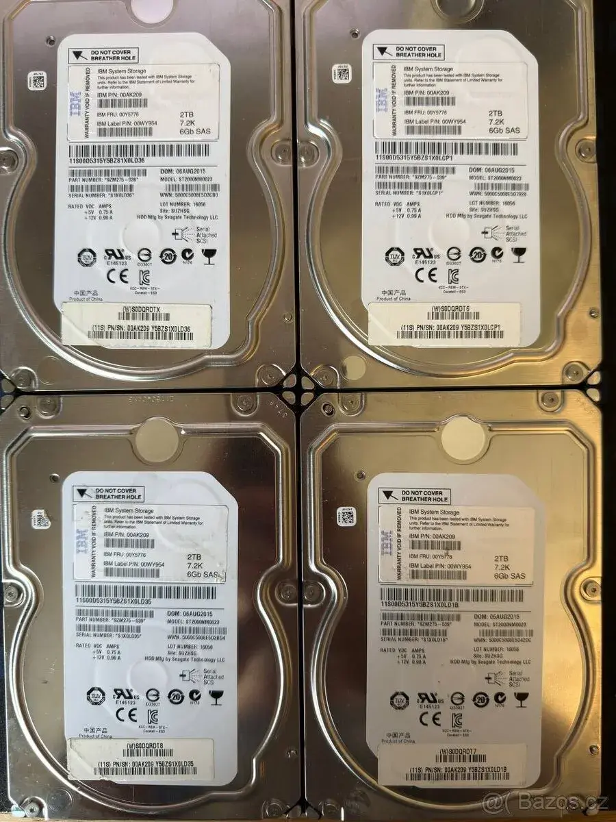 Seagate ST2000NM0023 2 TB SAS — 4 ks