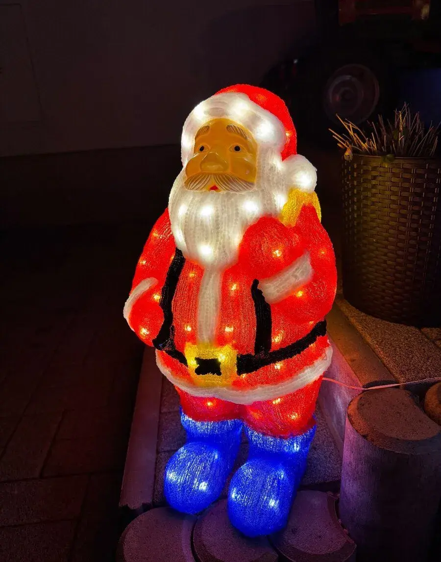 LED akrylový Santa Claus - 55cm, 104 LED STAV