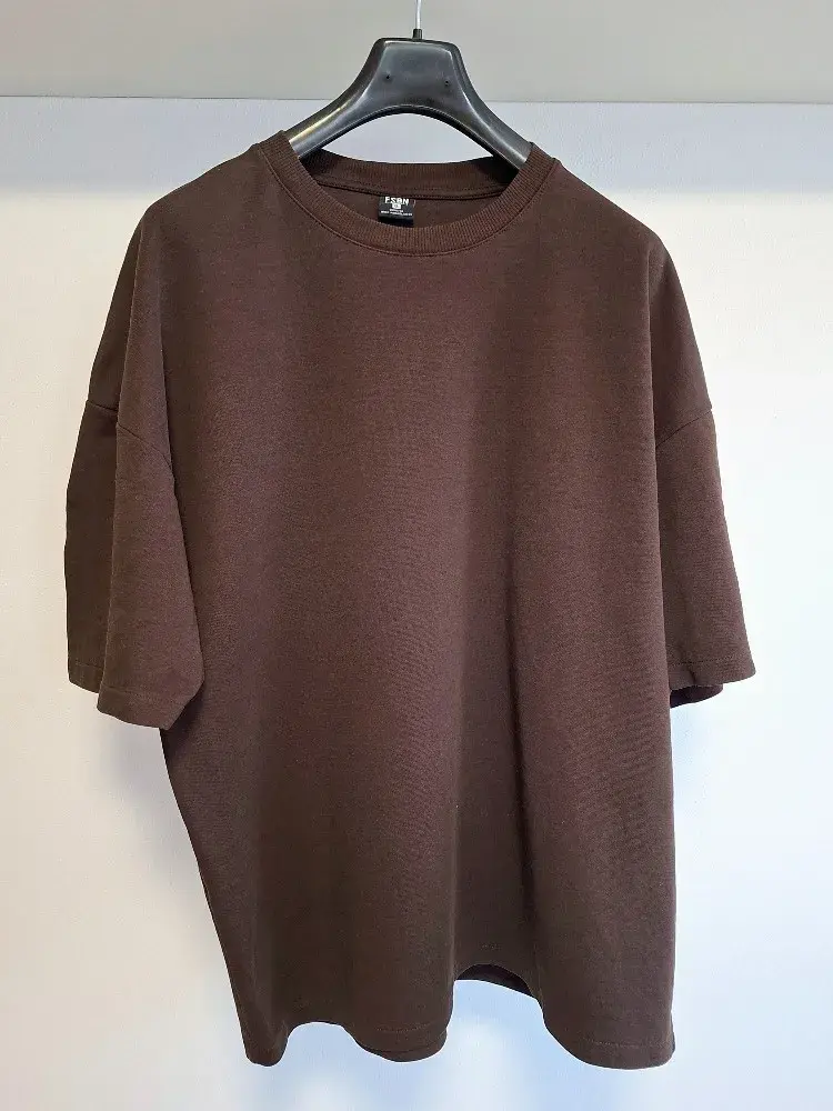 Pánské oversized tričko New Yorker XL – tmavě hnědé