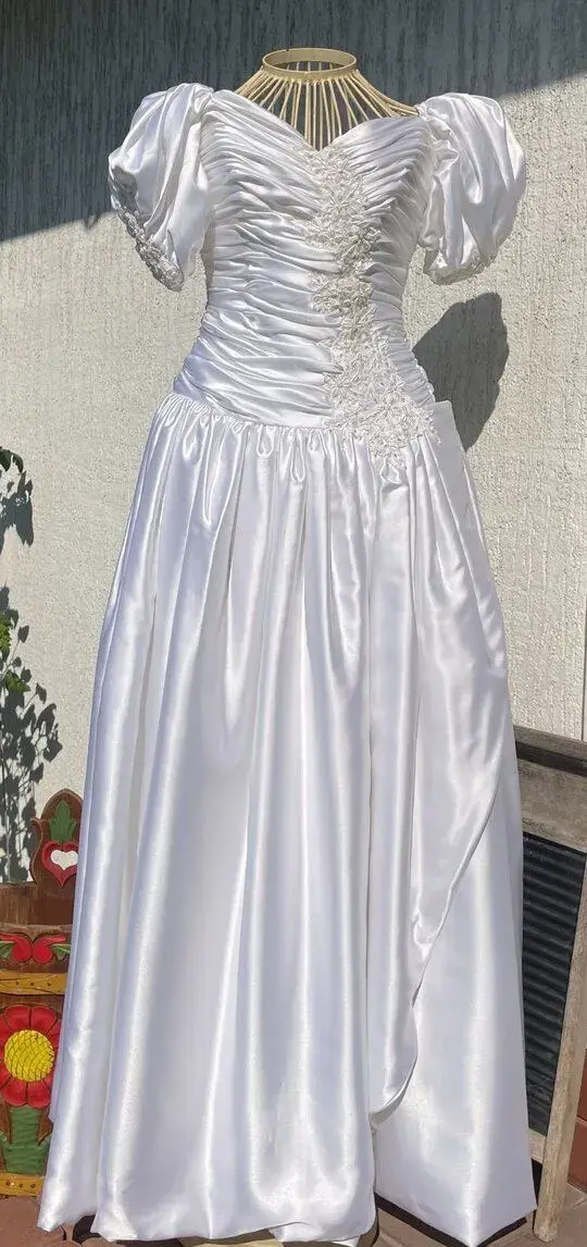 Dámské svatební šaty, nevěsta, bílá paní, anděl vel. XS